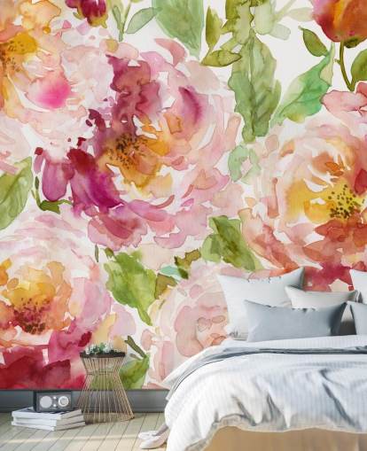 Papier peint floral audacieux et magnifique