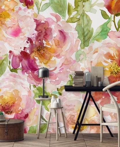 Bold and Beautiful Floral Wallpaper Mural