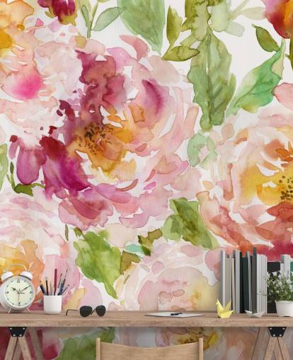 Bold and Beautiful Floral Wallpaper Mural
