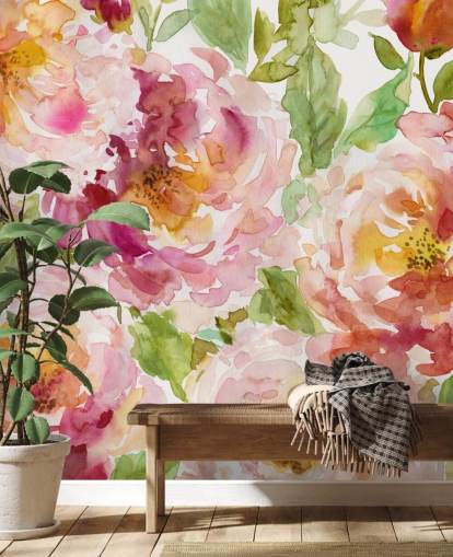 Bold and Beautiful Floral Wallpaper Mural