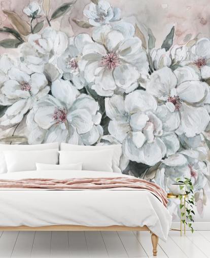 Blushing Bouquet Mural af Carol Robinson Blushing Bouquet Mural af Carol Robinson