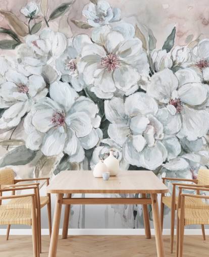 Blushing Bouquet Mural by Carol Robinson Blushing Bouquet Mural by Carol Robinson