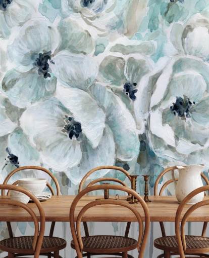 Papel de parede Teal Harmony 2 por Carol Robinson Papel de parede Teal Harmony 2 por Carol Robinson