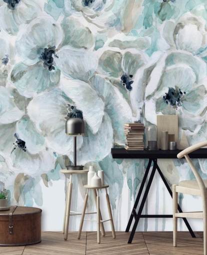 Papel pintado Teal Harmony 2 de Carol Robinson Papel pintado Teal Harmony 2 de Carol Robinson