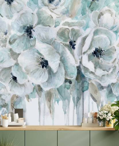 Papel pintado Teal Harmony 2 de Carol Robinson
