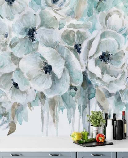 Papel pintado Teal Harmony 2 de Carol Robinson