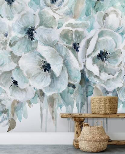 Papel pintado Teal Harmony 2 de Carol Robinson Papel pintado Teal Harmony 2 de Carol Robinson