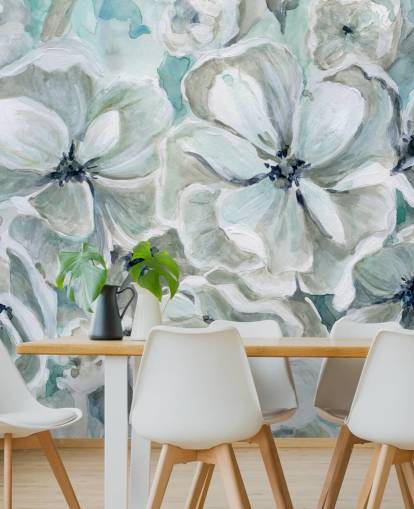 Papel pintado Armonía verde azulado de Carol Robinson