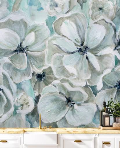 Papel de parede Teal Harmony por Carol Robinson