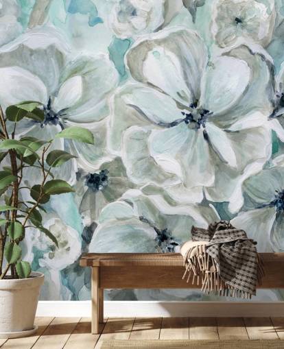 Teal Harmony Fototapete von Carol Robinson