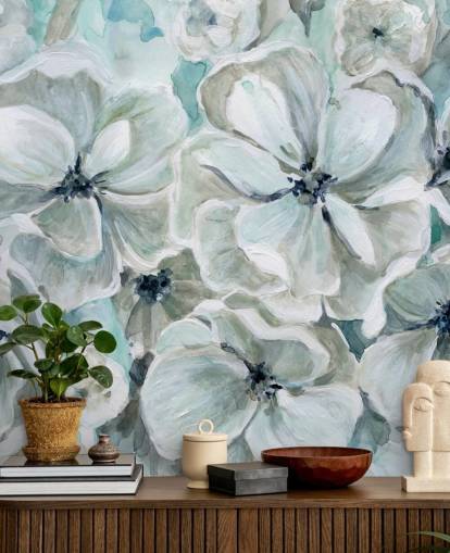 Papier peint Teal Harmony par Carol Robinson