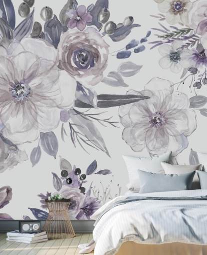 Lilla Blomster Bakgrunn av Carol Robinson Lilla Blomster Bakgrunn av Carol Robinson