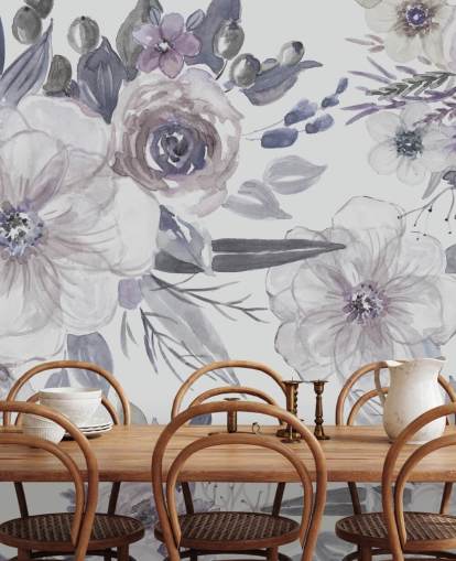 Lilla Blomster Baggrund af Carol Robinson