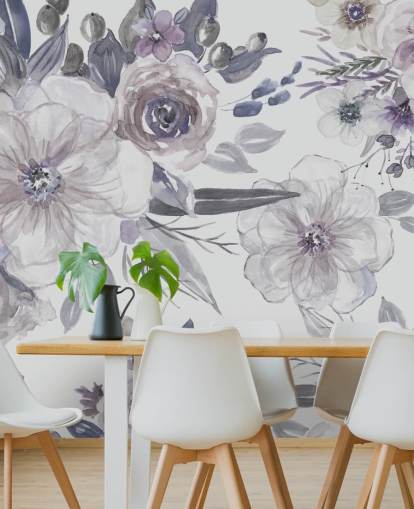 Purple Flowers Wallpaper by Carol Robinson Purple Flowers Wallpaper by Carol Robinson