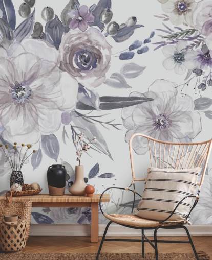 Purple Flowers Wallpaper by Carol Robinson Purple Flowers Wallpaper by Carol Robinson