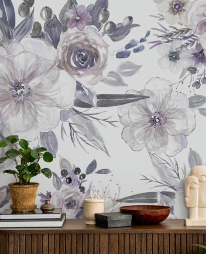 Lila blommor Bakgrund av Carol Robinson