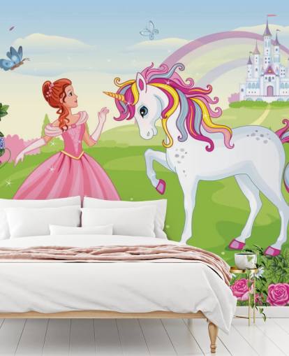 fairy tale background with castle and rainbow wallpaper fairy tale background with castle and rainbow wallpaper