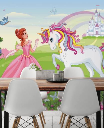 fairy tale background with castle and rainbow wallpaper fairy tale background with castle and rainbow wallpaper