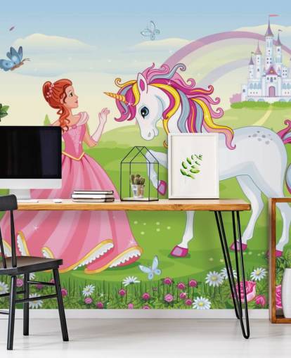 fairy tale background with castle and rainbow wallpaper fairy tale background with castle and rainbow wallpaper