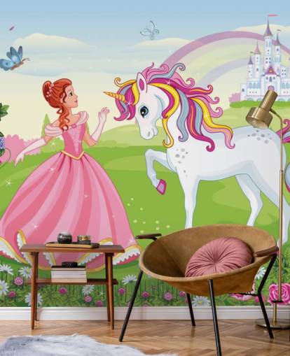 fairy tale background with castle and rainbow wallpaper fairy tale background with castle and rainbow wallpaper