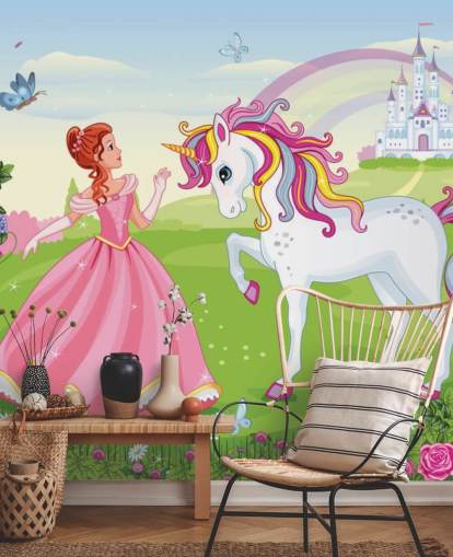 fairy tale background with castle and rainbow wallpaper fairy tale background with castle and rainbow wallpaper
