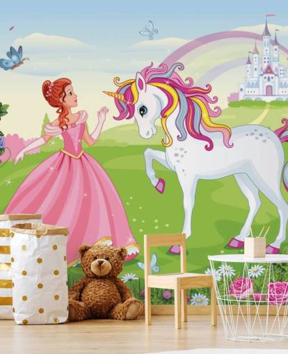 fairy tale background with castle and rainbow wallpaper fairy tale background with castle and rainbow wallpaper