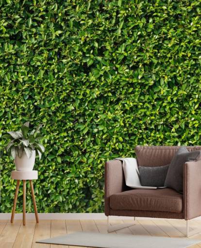 Papier Peint Vert Leafy