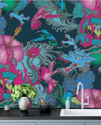 blue dragon tattoo wallpaper