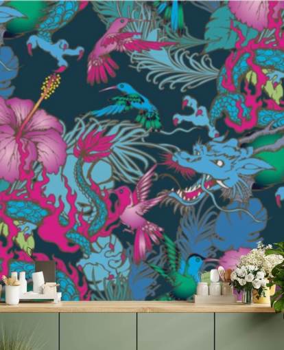 blue dragon tattoo wallpaper