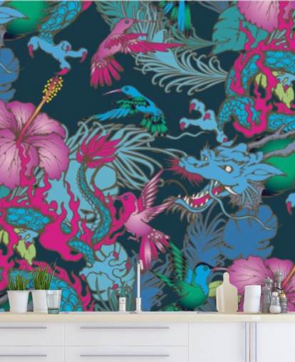 blue dragon tattoo wallpaper