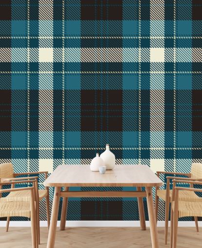 dark blue and black check wallpaper