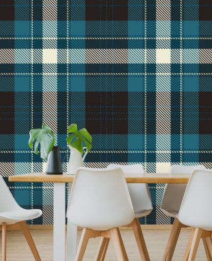 dark blue and black check wallpaper