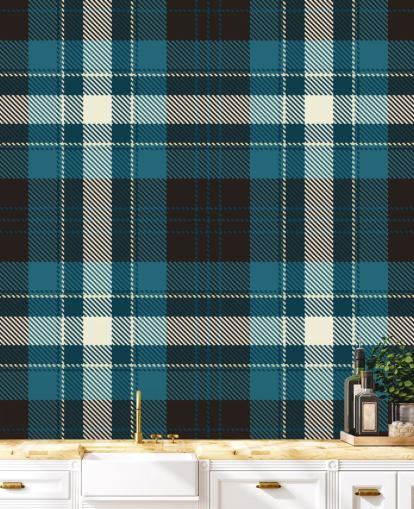 dark blue and black check wallpaper