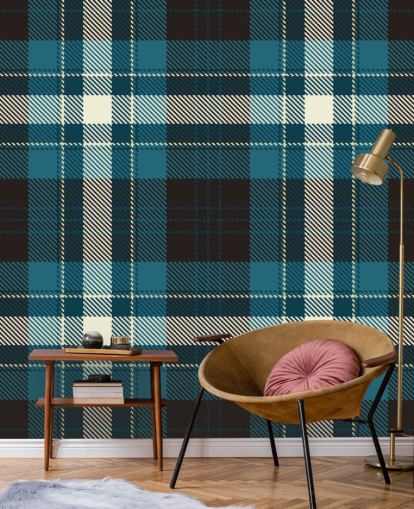 dark blue and black check wallpaper