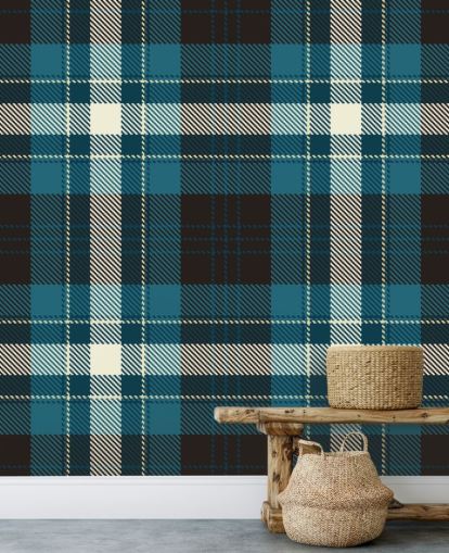 dark blue and black check wallpaper