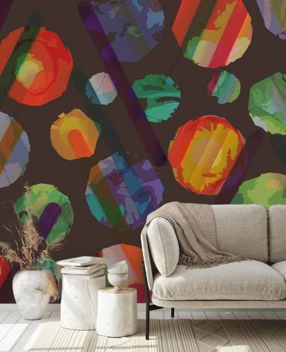 Murale de découpes en couleur par Shandra Smith Murale de découpes en couleur par Shandra Smith