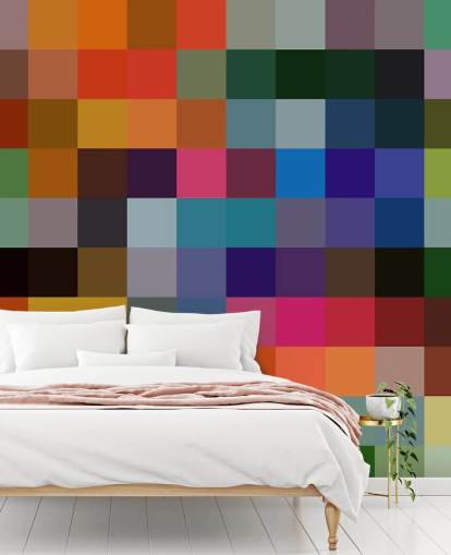 Colourful Square Mural by Shandra Smith