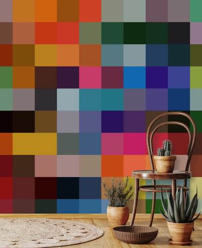 Colourful Square Mural by Shandra Smith