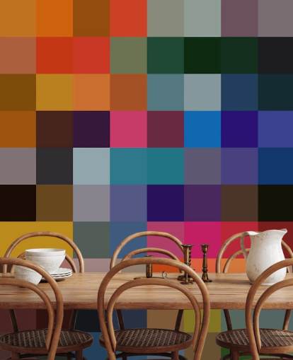 Colourful Square Mural by Shandra Smith