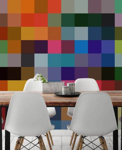 Decorazione murale quadrata colorata di Shandra Smith