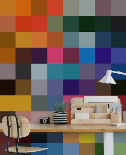 Colourful Square Mural by Shandra Smith