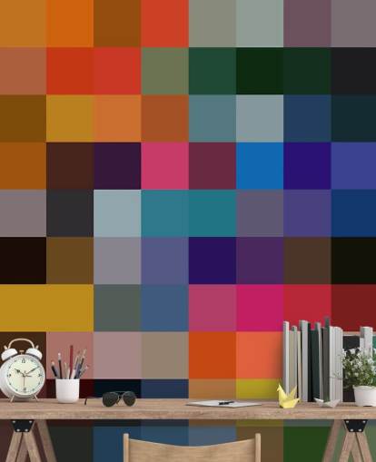 Decorazione murale quadrata colorata di Shandra Smith