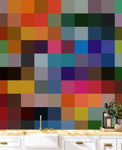 Decorazione murale quadrata colorata di Shandra Smith