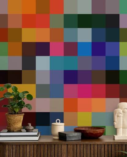 Colourful Square Mural by Shandra Smith