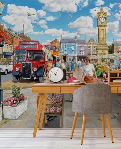 A Trip to the Shops Mural by Trevor Mitchell