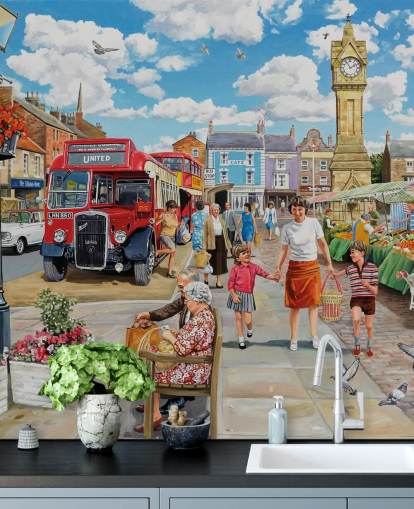 A Trip to the Shops Mural by Trevor Mitchell