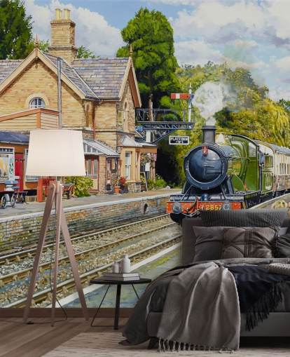 Mural da Ferrovia Hampton Loade Severn Valley Mural da Ferrovia Hampton Loade Severn Valley