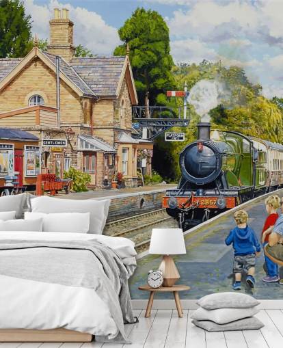 Mural da Ferrovia Hampton Loade Severn Valley