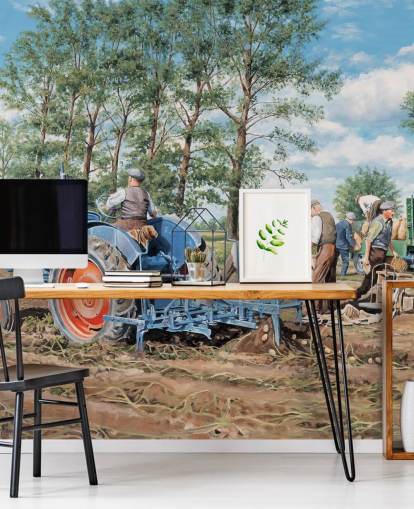 Papier Peint Fresque Soulever les récoltes de Trevor Mitchell