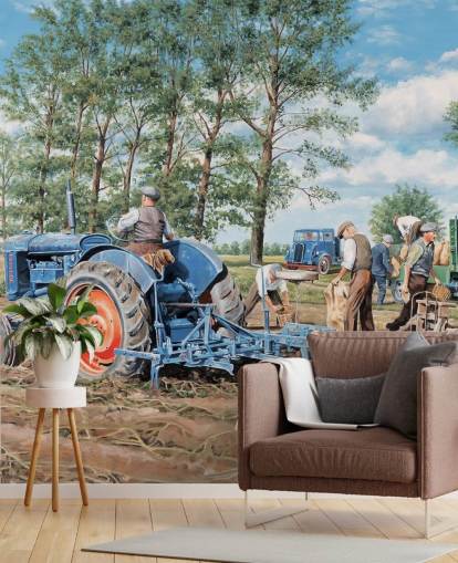 Løfte Crop Wall Mural av Trevor Mitchell